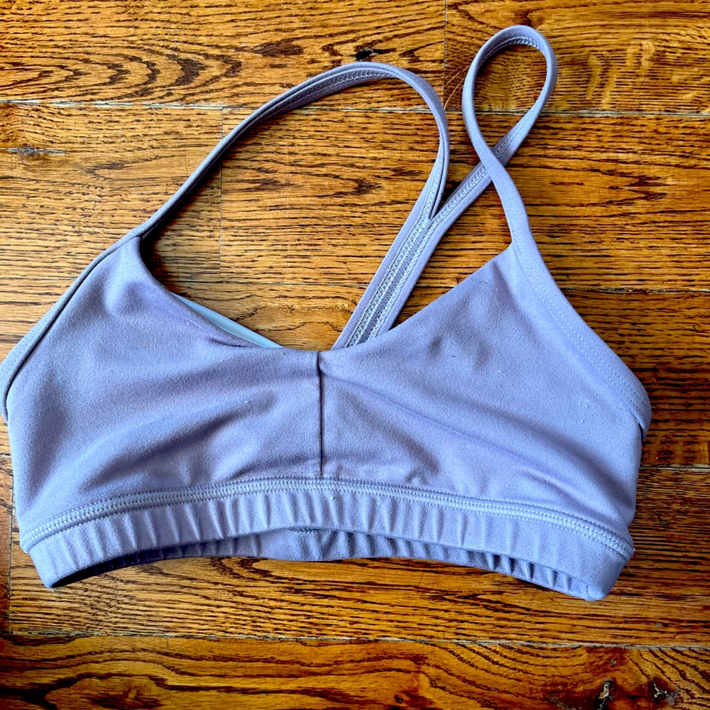 Lavender purple Fleo sports bra